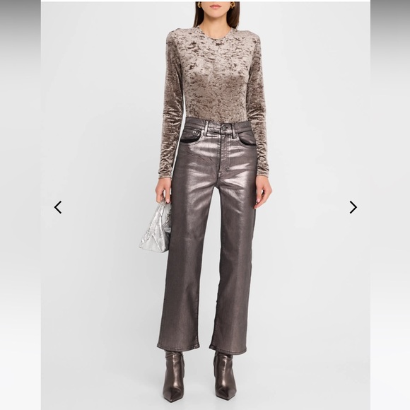 Frame Denim Denim - Frame Denim Charcoal Ankle Jeans